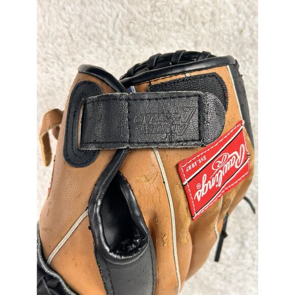 Rawlings Player Series PL1208 12" Leather Palm Glove Basket Web Throw Left Hand - Picture 8 of 8